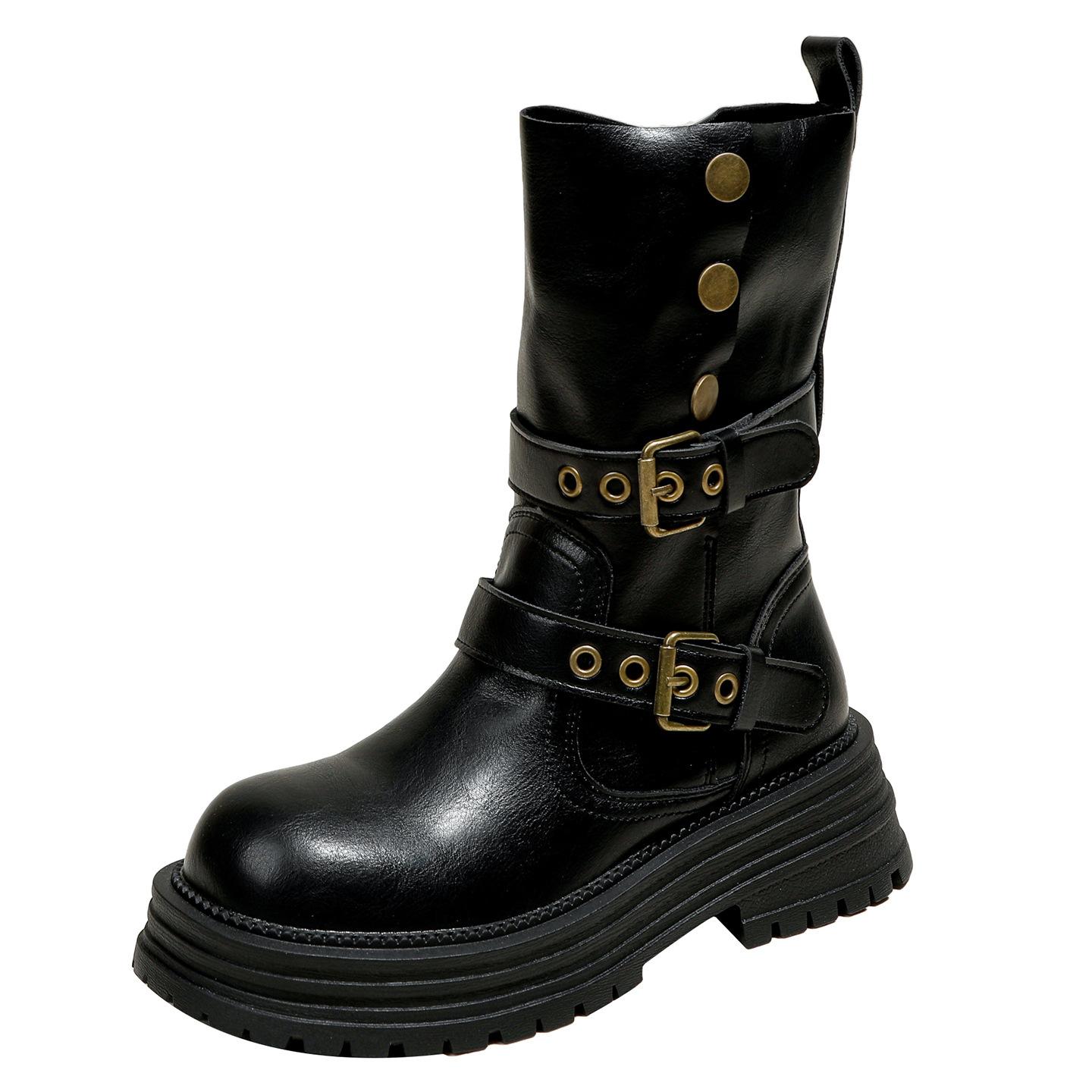 Martin boots women s 2025 new autumn and winter Maillard-style height increase 5CM thick-soled thin British style medium tube short boots. 40
Martin boots women s 2025 new autumn and winter Maillard-style height increase 5CM thick-soled thin British style medium tube short boots. 40