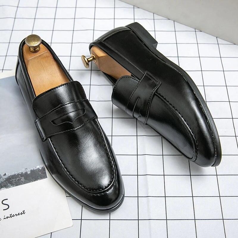 Men s Fashion Business Shoes Dress Penny Slip on Loafers Genuine PU Leather Men Soft Wedding Casual Shoes for Man 48 коричневий
Men s Fashion Business Shoes Dress Penny Slip on Loafers Genuine PU Leather Men Soft Wedding Casual Shoes for Man 48 коричневий