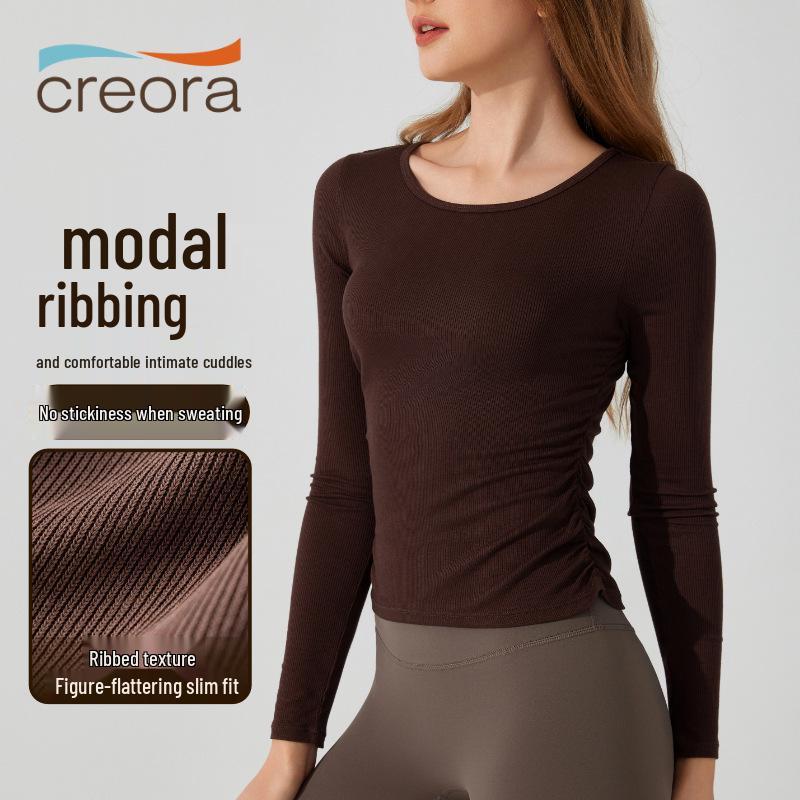 European & American Autumn/Winter Yoga Top: Slimming, Skin-Friendly, Ruched, Round Neck, Casual, Women s Long Sleeve Fitness T-shirt. XL
European & American Autumn/Winter Yoga Top: Slimming, Skin-Friendly, Ruched, Round Neck, Casual, Women s Long Sleeve Fitness T-shirt. XL