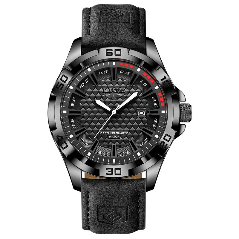 LIGE Fashion Leather Men s Watch Top Brand Sports Waterproof Chronograph Quartz Watch чорний
LIGE Fashion Leather Men s Watch Top Brand Sports Waterproof Chronograph Quartz Watch чорний