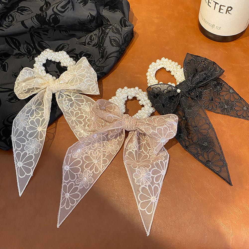 Sweet Cute Bow Ribbon Lace Scrunchies Pearls Bow Headwear Elastic Hair Bands Hair Rope Hair Ties
Sweet Cute Bow Ribbon Lace Scrunchies Pearls Bow Headwear Elastic Hair Bands Hair Rope Hair Ties
