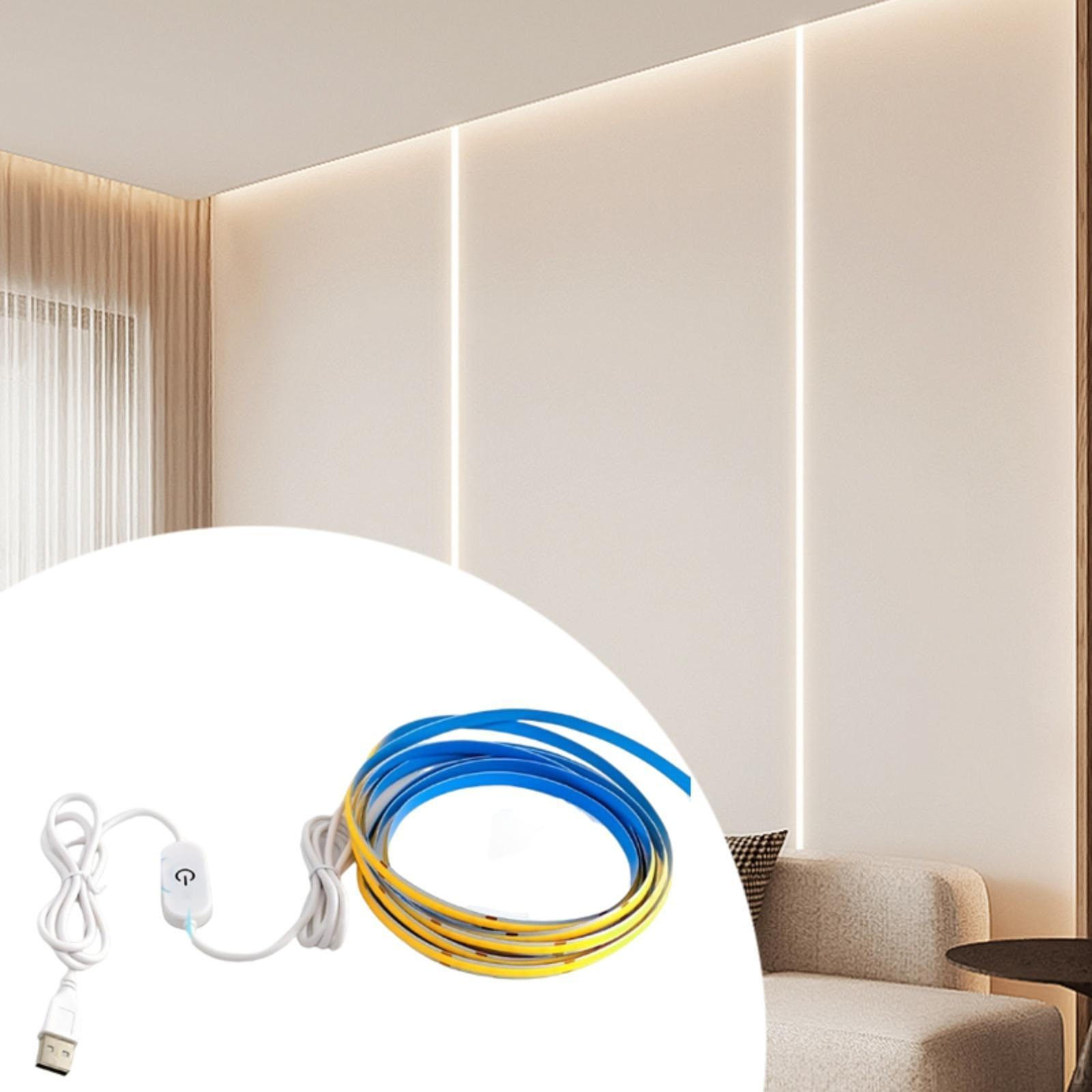 Bright LED Tape Light, Versatile And Waterproof 5V DIY Lighting Cool White for Events Home Decor 100cm
Bright LED Tape Light, Versatile And Waterproof 5V DIY Lighting Cool White for Events Home Decor 100cm