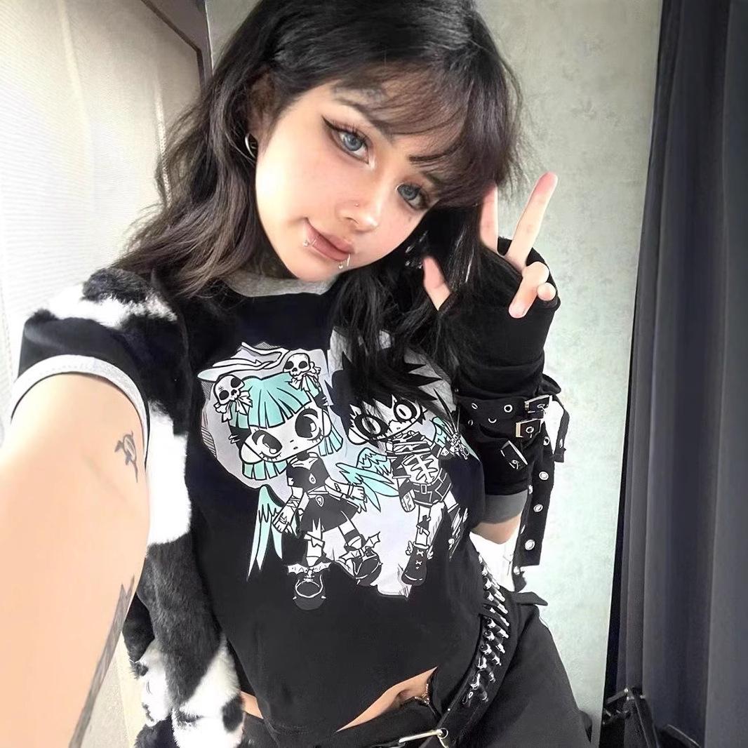 Women s Two-Dimensional Sweet and Cool Patchwork Short-Sleeve Streetwear Top - Summer Trendy Ins Style Small
Women s Two-Dimensional Sweet and Cool Patchwork Short-Sleeve Streetwear Top - Summer Trendy Ins Style Small