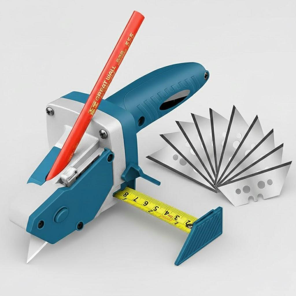 Plasterboard Cutter Drywall Cutting Tool Auto Scriber Board Plaster Edger with Scale for Home Woodworking Hand Tools синій
Plasterboard Cutter Drywall Cutting Tool Auto Scriber Board Plaster Edger with Scale for Home Woodworking Hand Tools синій