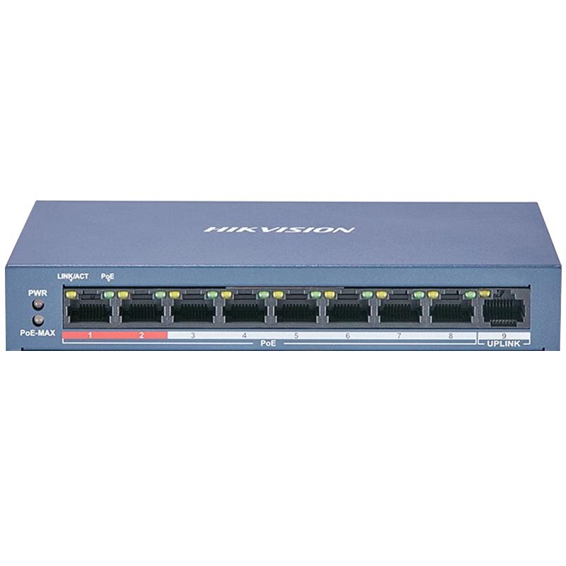 Hikvision 9-Port Unmanaged Fast Ethernet PoE Switch CN plug (adapter included)
Hikvision 9-Port Unmanaged Fast Ethernet PoE Switch CN plug (adapter included)