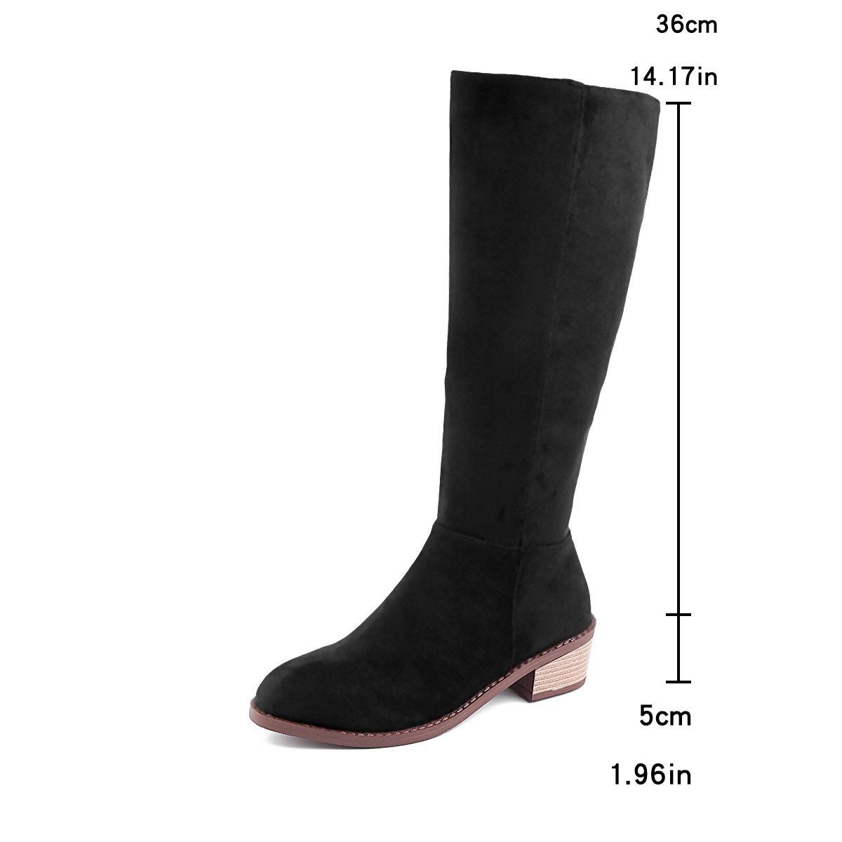 Plus Size Shoes for Women Spring Autumn Women Pointed Toe Comfortable Non-slip Platform Knee-high Boots Fashion Women Boots 43 чорний
Plus Size Shoes for Women Spring Autumn Women Pointed Toe Comfortable Non-slip Platform Knee-high Boots Fashion Women Boots 43 чорний