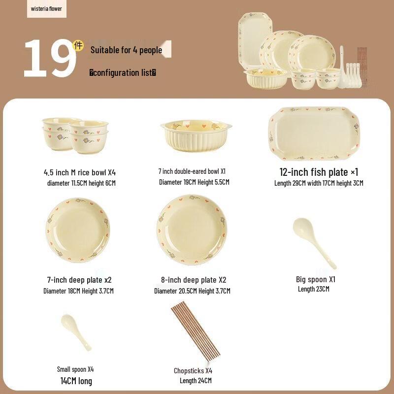 Yuyi Angel Wisteria Ceramic Dinnerware Set
Yuyi Angel Wisteria Ceramic Dinnerware Set