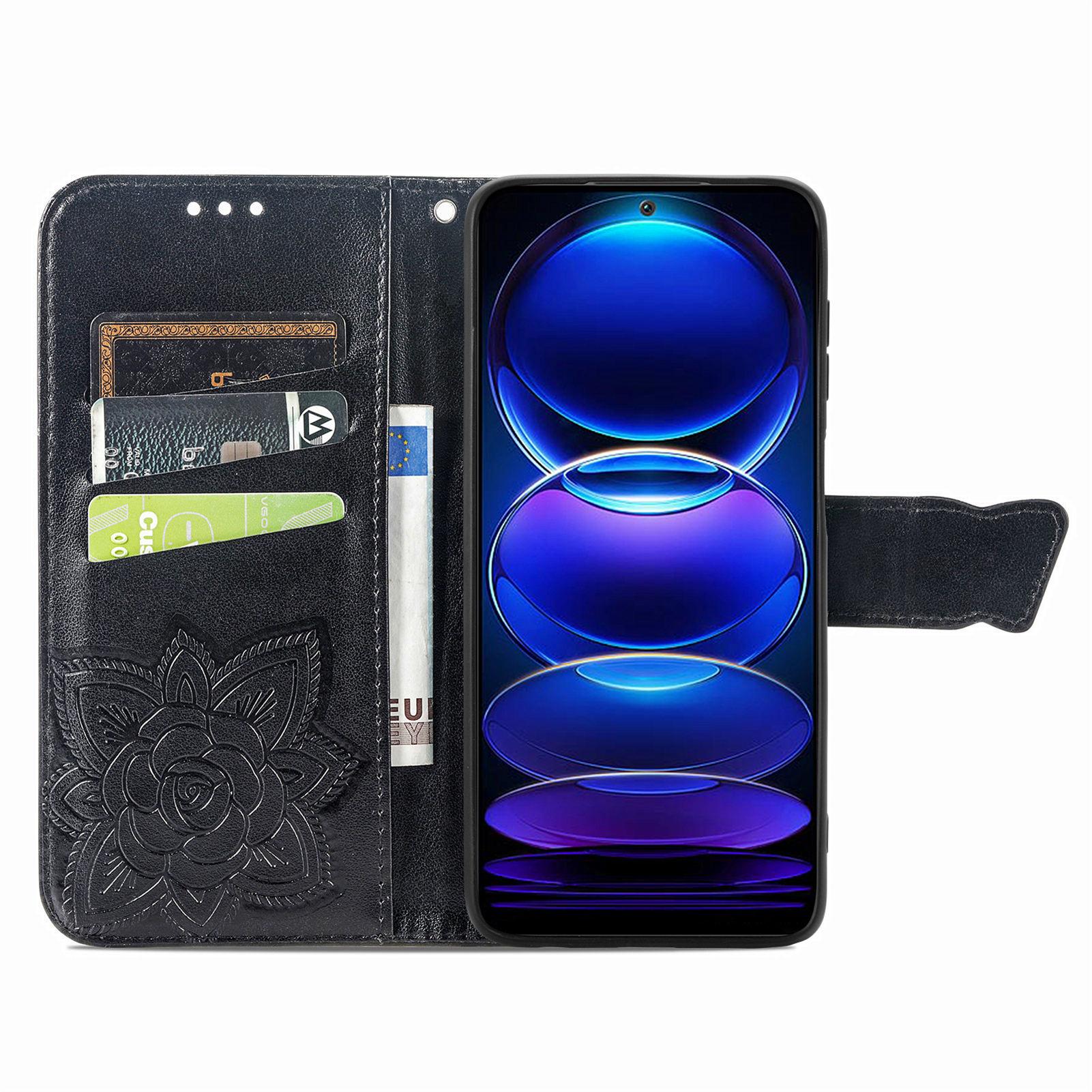 Flip Wallet Case for Xiaomi Redmi Note 12 Pro 5G/Note 12 Pro Speed 5G/Poco X5 Pro 5G,PU Leather Imprinting Butterfly Stand Phone Cover Blue
Flip Wallet Case for Xiaomi Redmi Note 12 Pro 5G/Note 12 Pro Speed 5G/Poco X5 Pro 5G,PU Leather Imprinting Butterfly Stand Phone Cover Blue
