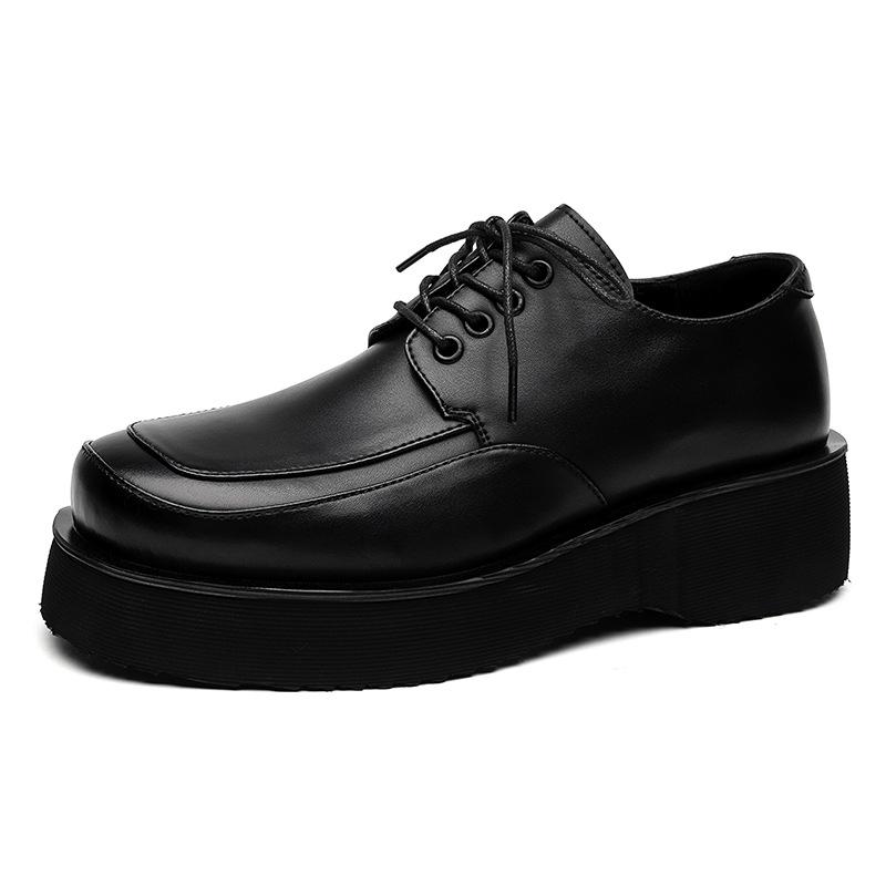 Модные британские кожаные туфли на платформе для мужчин весна-осень новые дизайнерские модные повседневные туфли-лоферы мужские с большой головой белые туфли мужские 38 чёрный
Модные британские кожаные туфли на платформе для мужчин весна-осень новые дизайнерские модные повседневные туфли-лоферы мужские с большой головой белые туфли мужские 38 чёрный