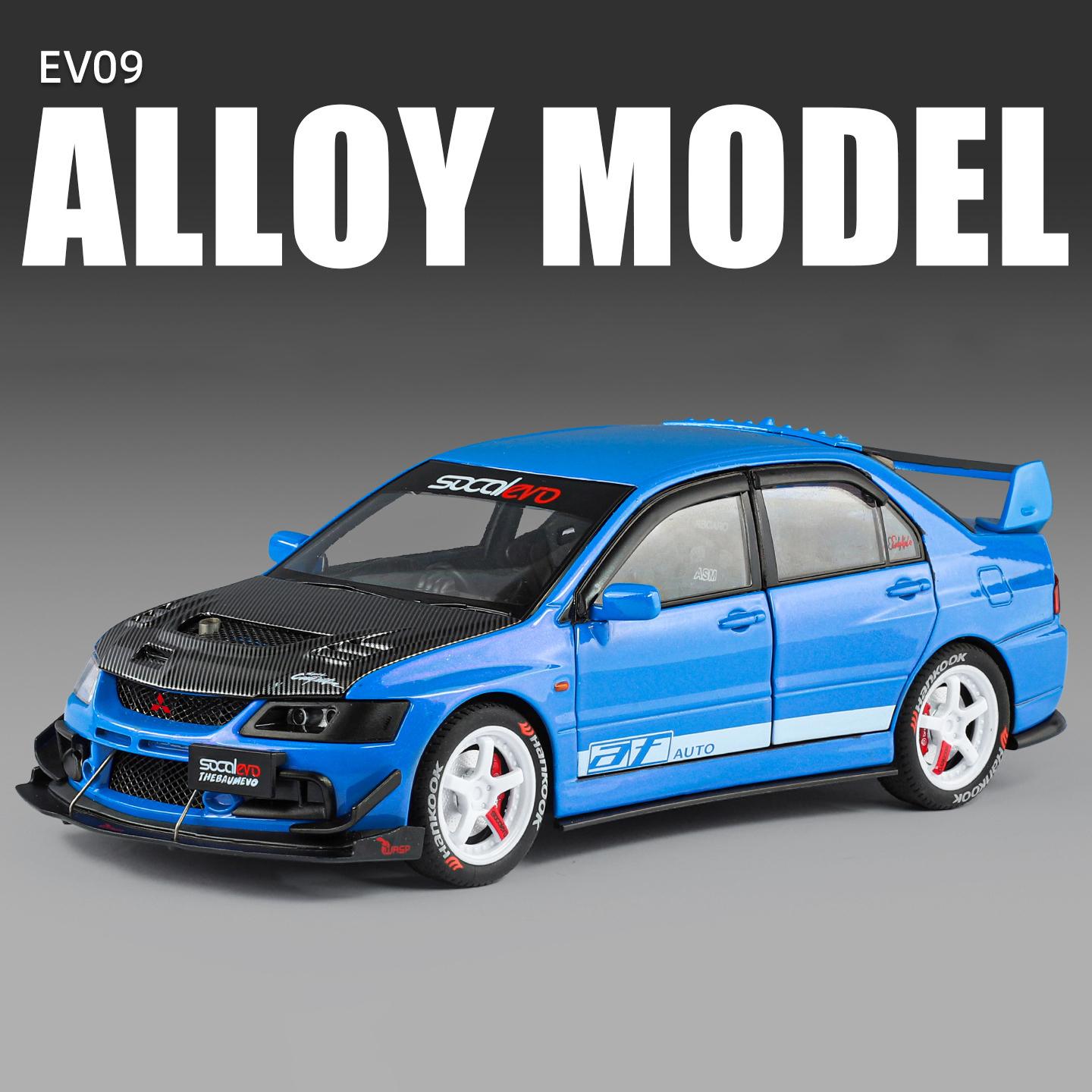 1:24 Mitsubishi Lancer Evolution EV09 Alloy Sports Car Model Diecasts Track Racing Car Vehicles Model Sound Light Kids Toys Gift
1:24 Mitsubishi Lancer Evolution EV09 Alloy Sports Car Model Diecasts Track Racing Car Vehicles Model Sound Light Kids Toys Gift