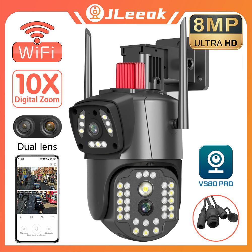Jleeok V380 Outdoor 4K 8MP Wireless WIFI Surveillence IP Camera AI Motion Tracking 10X Zoom Color Night Vision PTZ Home Security CCTV
Jleeok V380 Outdoor 4K 8MP Wireless WIFI Surveillence IP Camera AI Motion Tracking 10X Zoom Color Night Vision PTZ Home Security CCTV