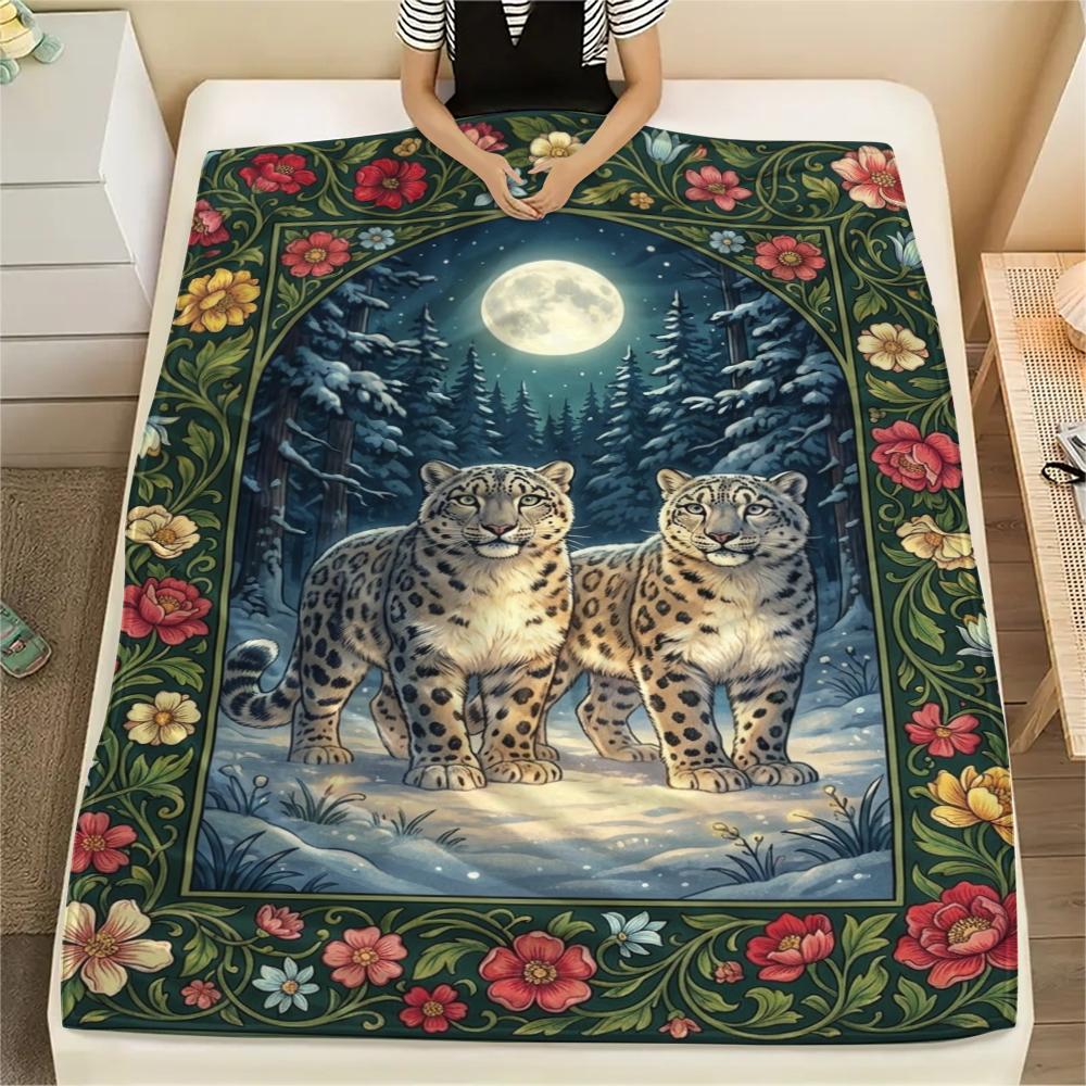 Snow Leopard Animal Print Flannel Blanket, High quality Comfortable for All Seasons, Home Decor, Warmth and Comfort, Perfect for Christmas Gifts118 80cm x 120cm
Snow Leopard Animal Print Flannel Blanket, High quality Comfortable for All Seasons, Home Decor, Warmth and Comfort, Perfect for Christmas Gifts118 80cm x 120cm