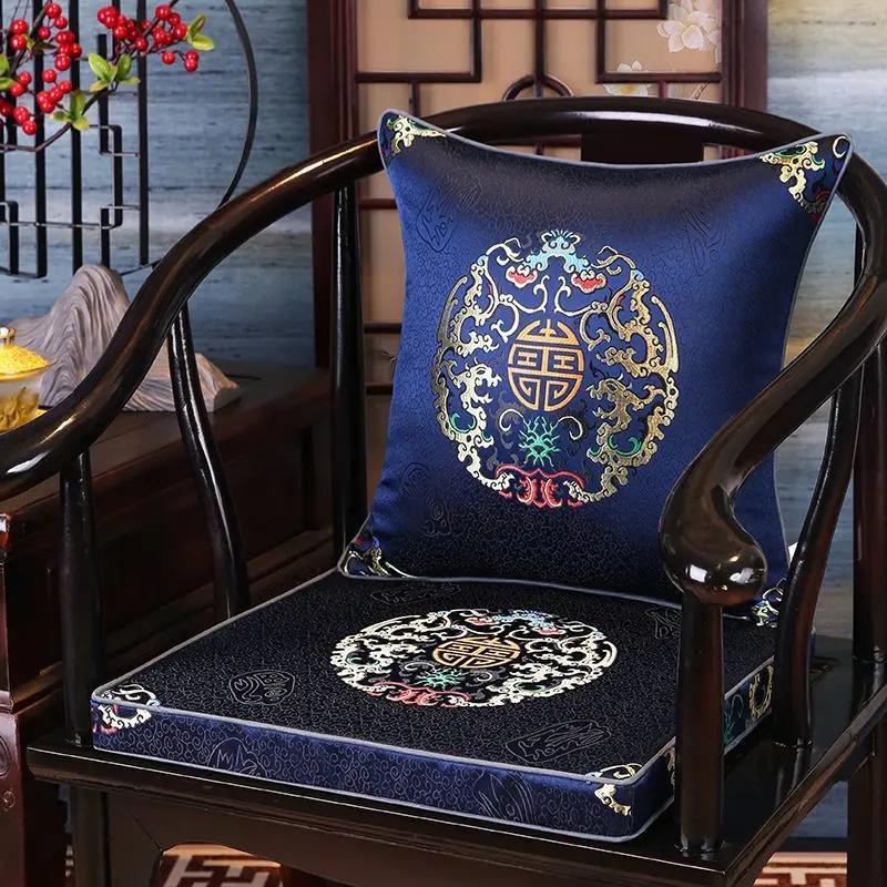 New Chinese Style Satin Print Mahogany Chair Cushion Non-slip Dining Chair Pad Soft Tea Chair Mat for Living Room Home Decor 45x45cm pillowcase
New Chinese Style Satin Print Mahogany Chair Cushion Non-slip Dining Chair Pad Soft Tea Chair Mat for Living Room Home Decor 45x45cm pillowcase
