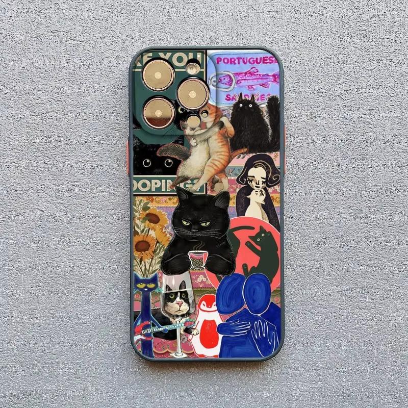 Cute Black Cat Phone Case For iPhone 17 16 15 11 12 14 13 Pro Max Mini X XS XR 7 Plus 16E Air Shockproof Hard Matte Cover Fundas iPhone XR
Cute Black Cat Phone Case For iPhone 17 16 15 11 12 14 13 Pro Max Mini X XS XR 7 Plus 16E Air Shockproof Hard Matte Cover Fundas iPhone XR