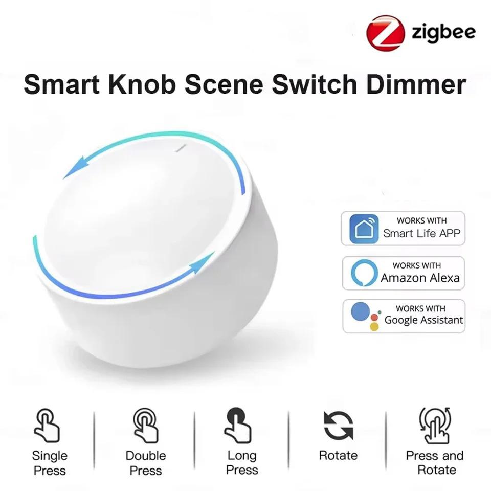 Zigbee Smart Knob Switch Wireless Smart Remote Controller DIY Wireless Scene Button Rotatable Dimmer Switch Home Appliances Automation Switch
Zigbee Smart Knob Switch Wireless Smart Remote Controller DIY Wireless Scene Button Rotatable Dimmer Switch Home Appliances Automation Switch