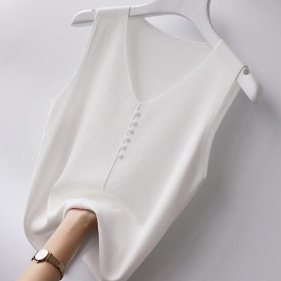 Летний жилет, женский большой размер, без рукавов, бретелька из ледяного шелка, свободная короткая рубашка с v-образным вырезом, топ XXXXL белый
Летний жилет, женский большой размер, без рукавов, бретелька из ледяного шелка, свободная короткая рубашка с v-образным вырезом, топ XXXXL белый