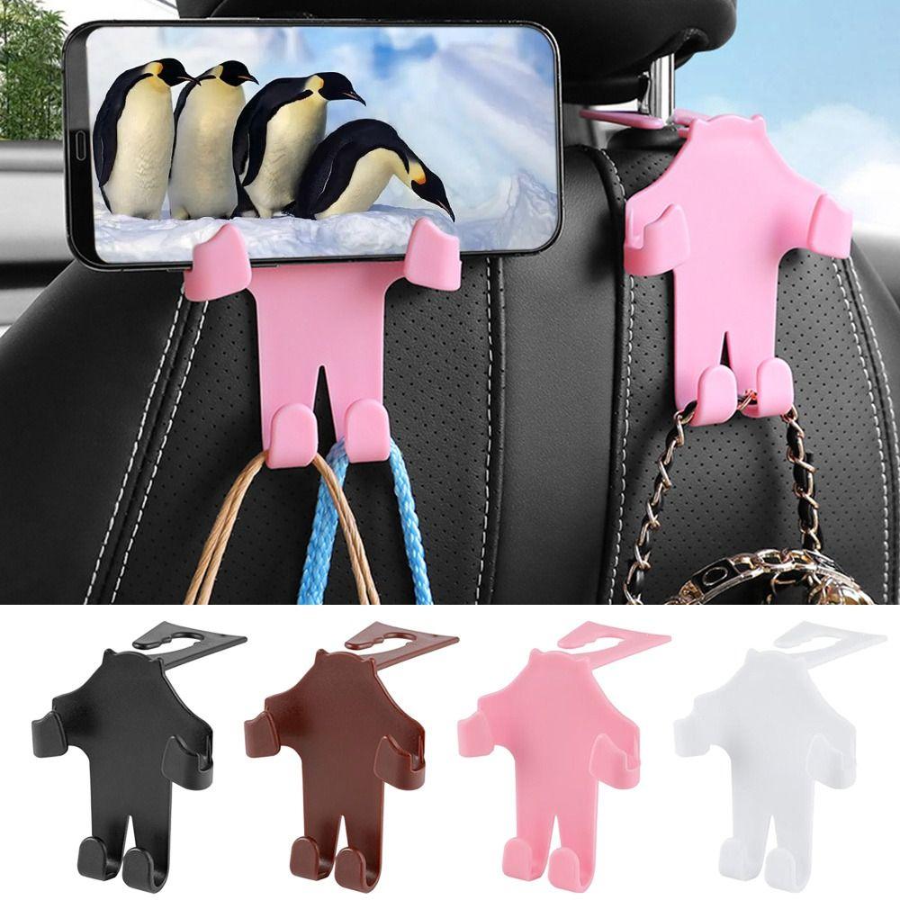 Крючок для заднего сиденья автомобиля с двойной головкой, вешалка для телефона из АБС-пластика, многофункциональный крючок для подголовника автокресла 
Крючок для заднего сиденья автомобиля с двойной головкой, вешалка для телефона из АБС-пластика, многофункциональный крючок для подголовника автокресла