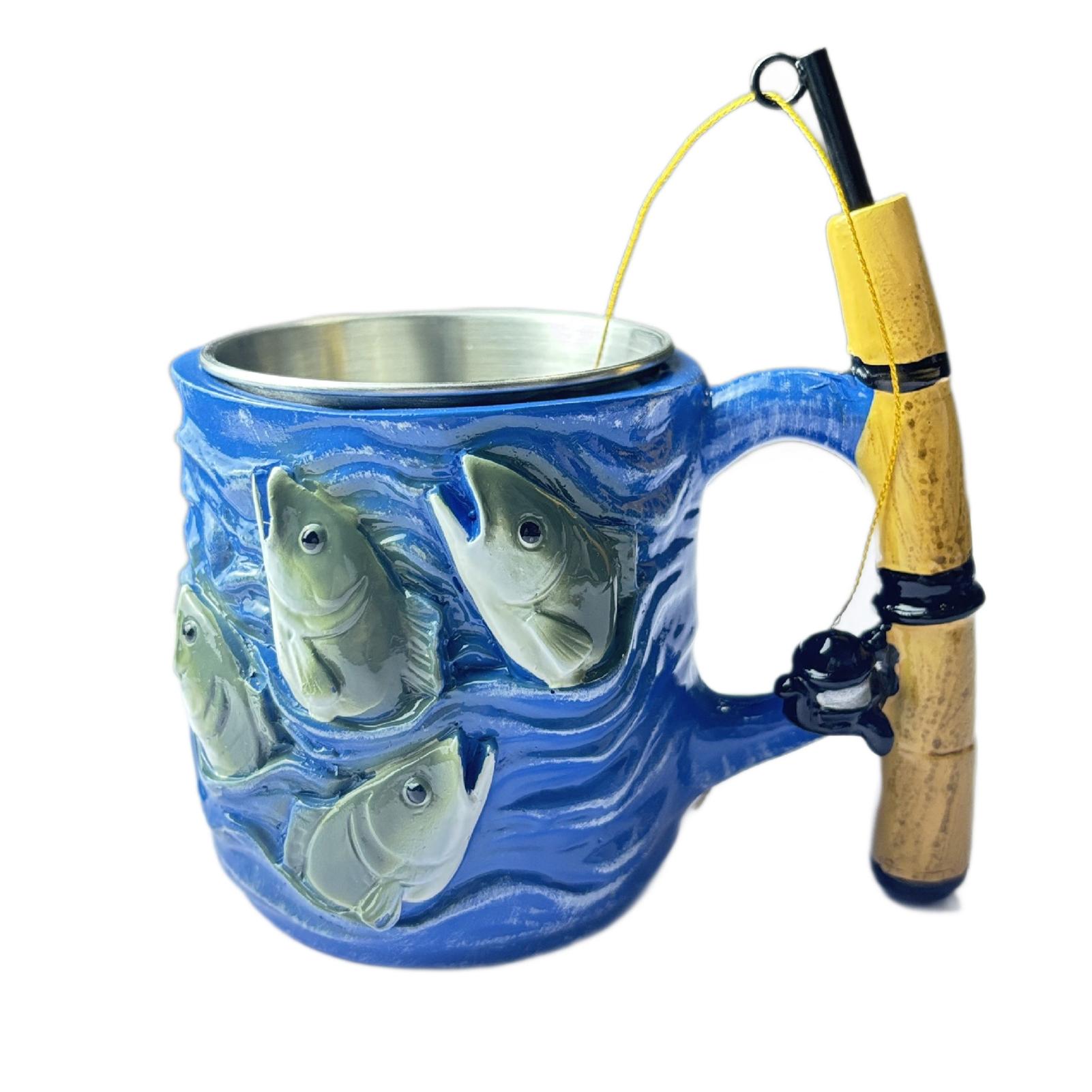 New Strange Fishing Rare Coffee Mugs Fishing Rod Handle Home Party Camping Beer Stainless Steel Cups Special Drinking Utensils 51-100ml синій
New Strange Fishing Rare Coffee Mugs Fishing Rod Handle Home Party Camping Beer Stainless Steel Cups Special Drinking Utensils 51-100ml синій