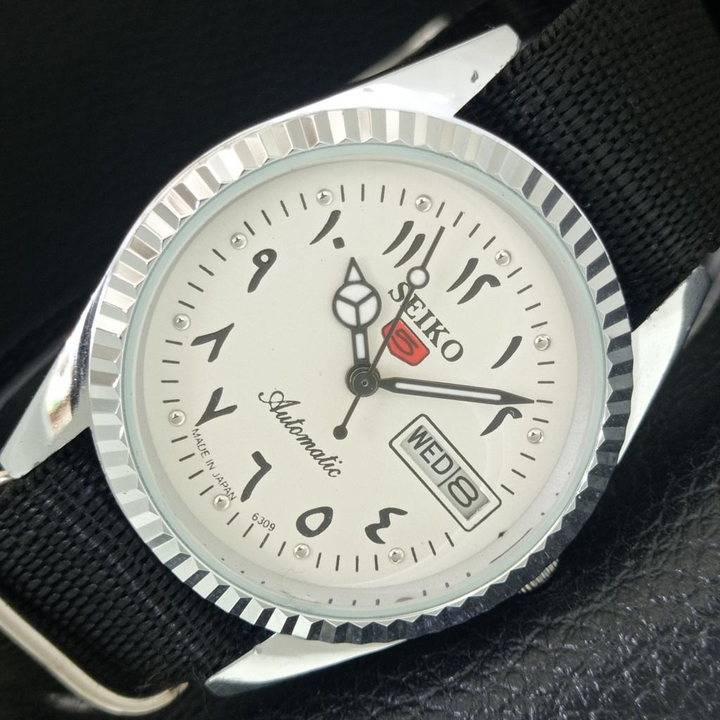VINTAGE SEIKO 5 AUTOMATIC 6309A REFURBISHED JAPAN MENS WHITE WATCH a442491-1
VINTAGE SEIKO 5 AUTOMATIC 6309A REFURBISHED JAPAN MENS WHITE WATCH a442491-1