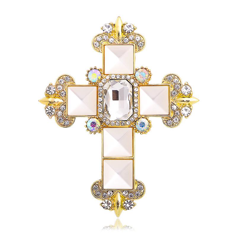 Court Cross Crystal Brooch Cross Women s Anti-light Accessories Rhinestone Pin Sweater Suit Accessories
Court Cross Crystal Brooch Cross Women s Anti-light Accessories Rhinestone Pin Sweater Suit Accessories