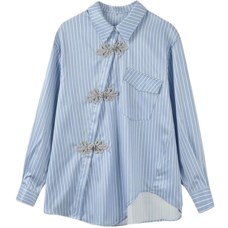 Женская весенняя одежда, стройнящий эффект, дизайнерский, ретро, меньшинство, пряжка Blue M
Женская весенняя одежда, стройнящий эффект, дизайнерский, ретро, меньшинство, пряжка Blue M