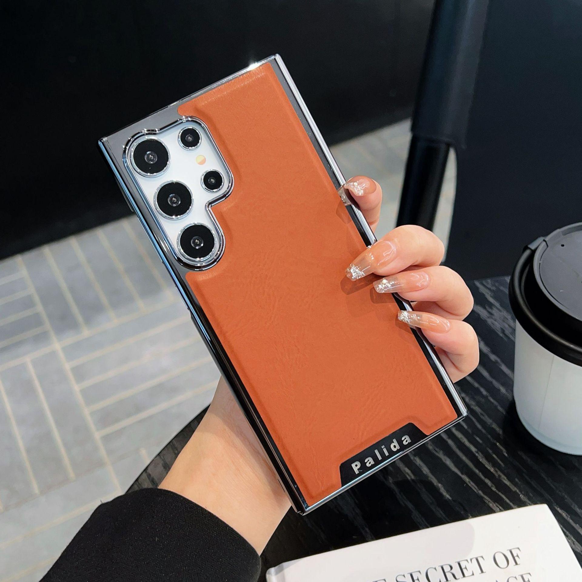 Samsung S25 Ultra Leather Texture Electroplated Protective Case Compatible with S24/S23 Small 24 Ultra
Samsung S25 Ultra Leather Texture Electroplated Protective Case Compatible with S24/S23 Small 24 Ultra