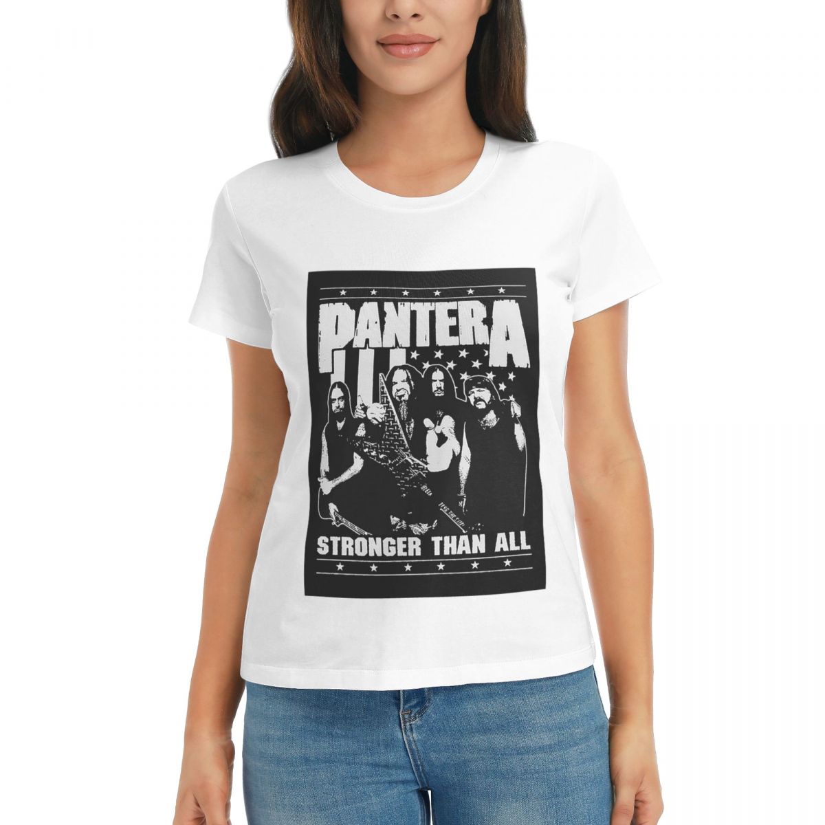Women TShirt Pantera Heavy Metal Band Summer Short Sleeve Tees Round Neck Cotton T Shirts Clothes Tops Streetwear S
Women TShirt Pantera Heavy Metal Band Summer Short Sleeve Tees Round Neck Cotton T Shirts Clothes Tops Streetwear S