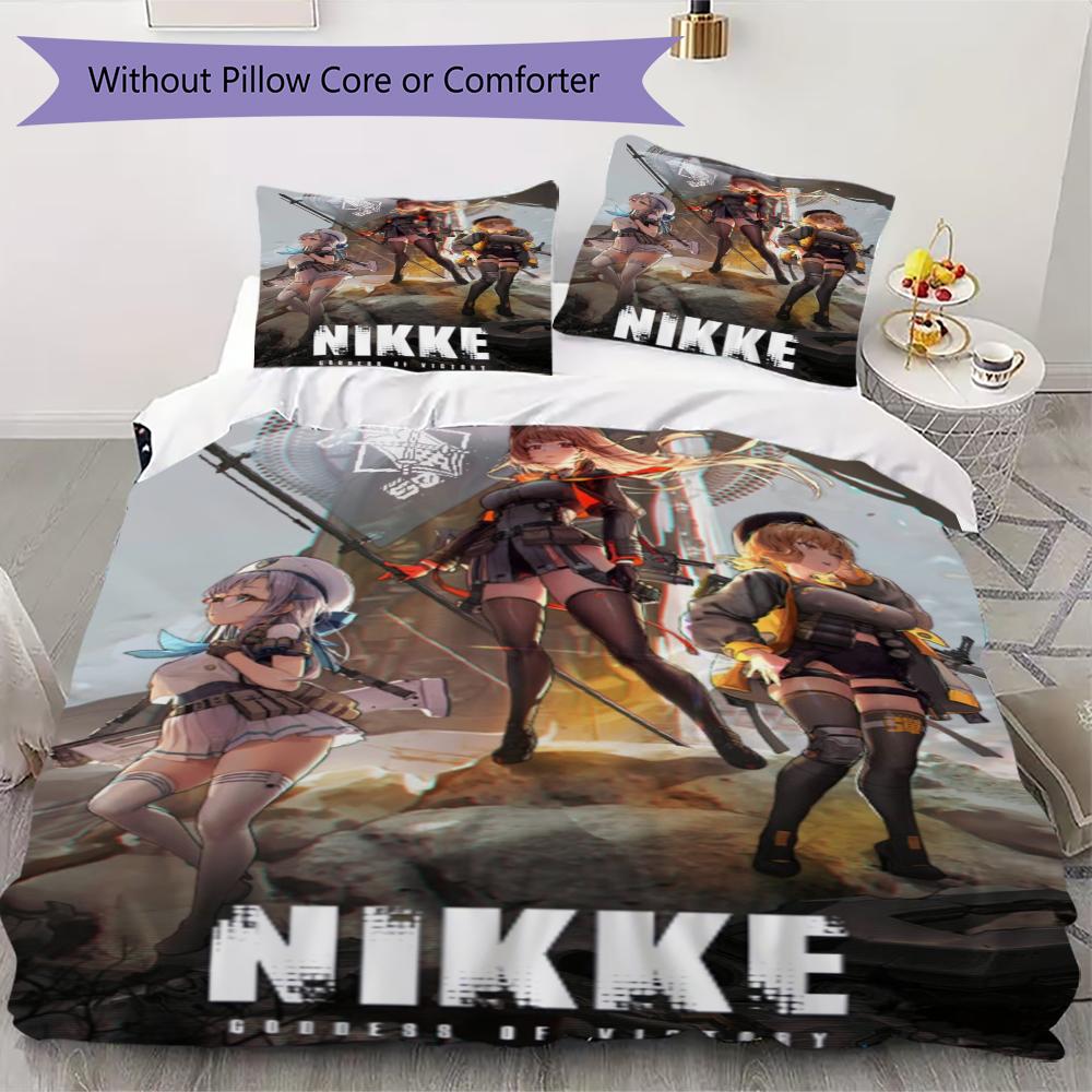 Goddess of Victory Nikke Pattern Bedding uilt Set uilt Cover Pillowcase Home Decoration Birthday Gift (1 * duvet cover + 2 * pillowcase without core) 135x200cm
Goddess of Victory Nikke Pattern Bedding uilt Set uilt Cover Pillowcase Home Decoration Birthday Gift (1 * duvet cover + 2 * pillowcase without core) 135x200cm