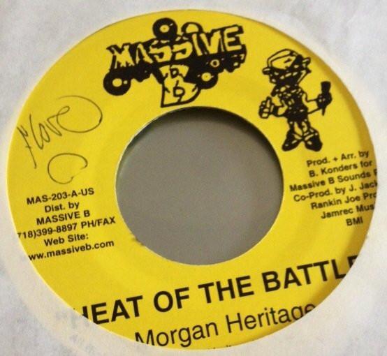 7inch Record MORGAN HERITAGE - Heat Of The Battle MAS203 Massive B US Reggae, Ska & Dub Used
7inch Record MORGAN HERITAGE - Heat Of The Battle MAS203 Massive B US Reggae, Ska & Dub Used
