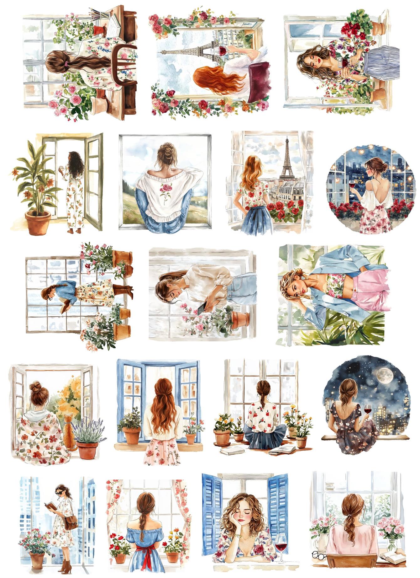 18pcs Cute Self-made Watercolor vintage Parisian urban girl Scrapbooking Stickers /Decorative/DIY Craft Photo Albums journaling белый
18pcs Cute Self-made Watercolor vintage Parisian urban girl Scrapbooking Stickers /Decorative/DIY Craft Photo Albums journaling белый