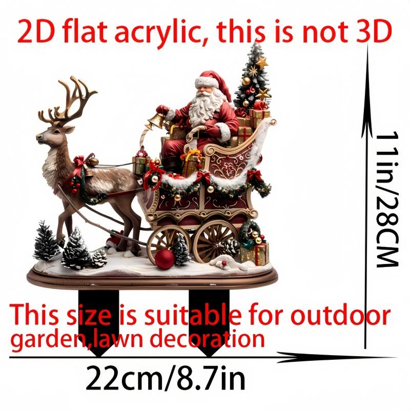 1 piece of snow Santa Claus and reindeer garden stake Alex waterproof and wear-resistant courtyard floor insert pendant ornament
1 piece of snow Santa Claus and reindeer garden stake Alex waterproof and wear-resistant courtyard floor insert pendant ornament