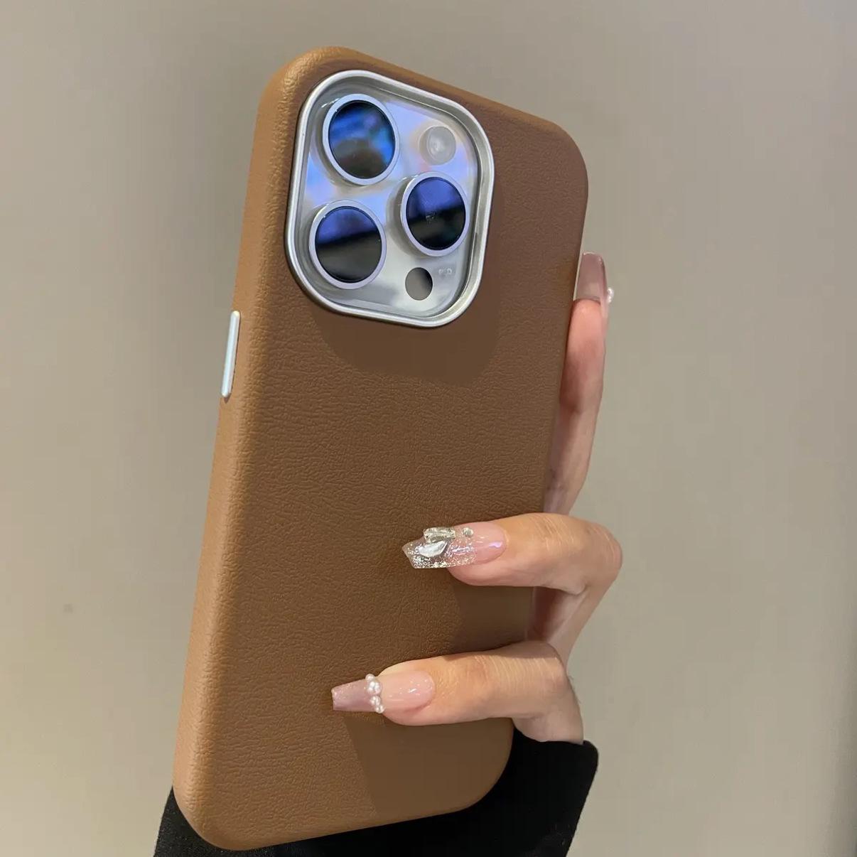 Solid Color Leather Phone Case for iPhone 17 Pro Max/16 Pro/14 PM - Anti-Slip, Creative Design Apple 16
Solid Color Leather Phone Case for iPhone 17 Pro Max/16 Pro/14 PM - Anti-Slip, Creative Design Apple 16