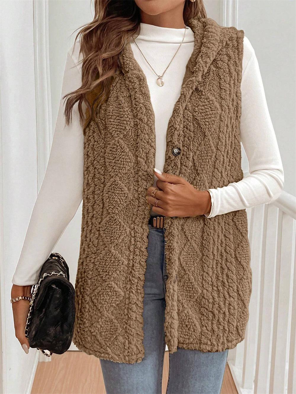 Women s Double-sided Plush Hooded Cardigan Vest - Autumn/Winter Best Seller Large хаки
Women s Double-sided Plush Hooded Cardigan Vest - Autumn/Winter Best Seller Large хаки