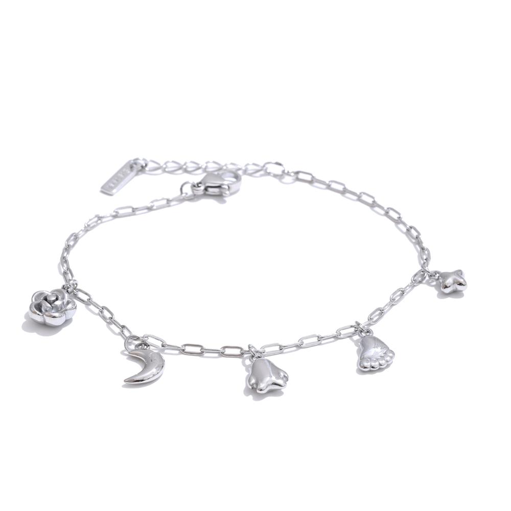 Yhpup Stainless Steel Flower Moon Star Charms Drop Bracelet Bangle 2025 Waterproof Daily Wrist Lovey Jewelry New for Women
Yhpup Stainless Steel Flower Moon Star Charms Drop Bracelet Bangle 2025 Waterproof Daily Wrist Lovey Jewelry New for Women