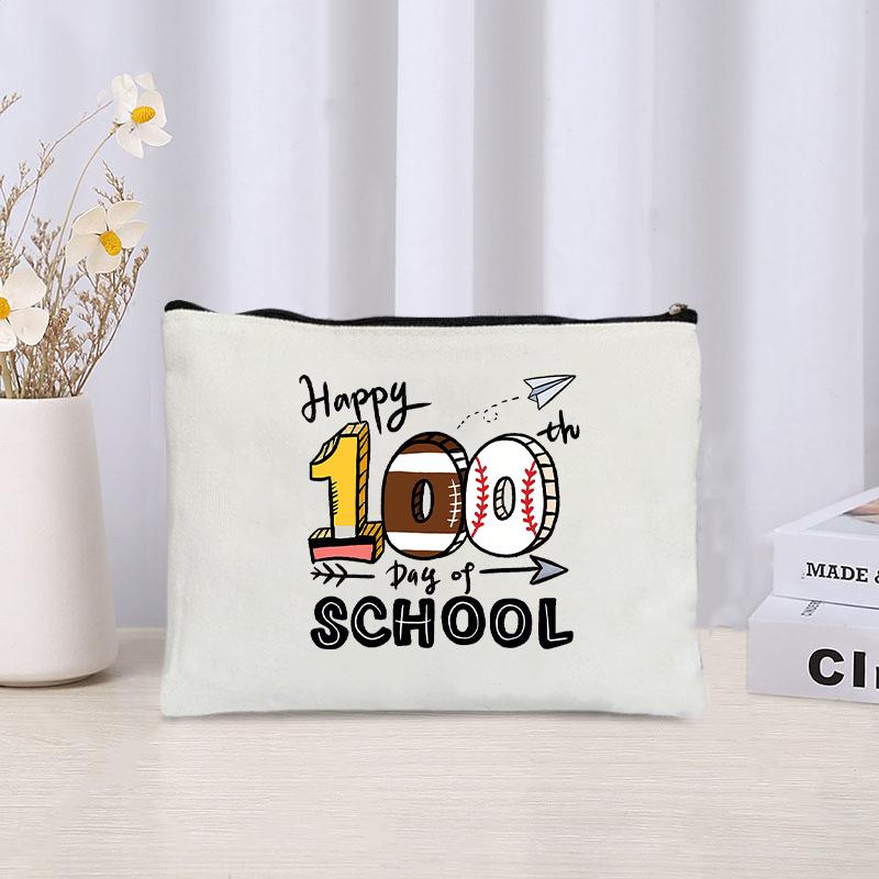 100 Day of School Teacher Printed Travel Zipper Canvas Storage Pouch Lipstick Perfume Cosmetic Bag Office Supplies Pencil Case
100 Day of School Teacher Printed Travel Zipper Canvas Storage Pouch Lipstick Perfume Cosmetic Bag Office Supplies Pencil Case