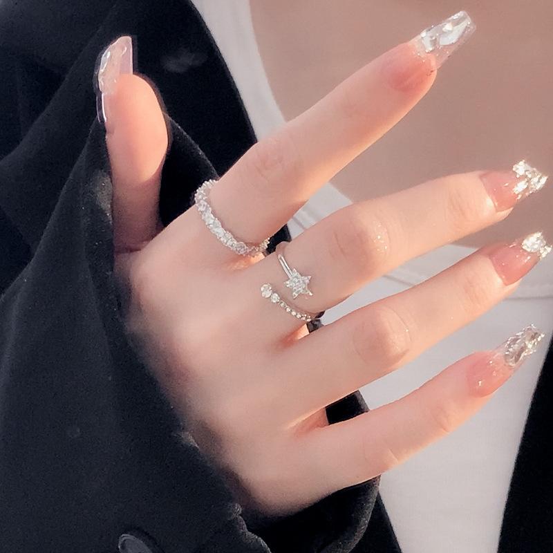 Korean double-layer niche exquisite ring, women s high-end trendy fashion personalized rings opening adjustable білий
Korean double-layer niche exquisite ring, women s high-end trendy fashion personalized rings opening adjustable білий