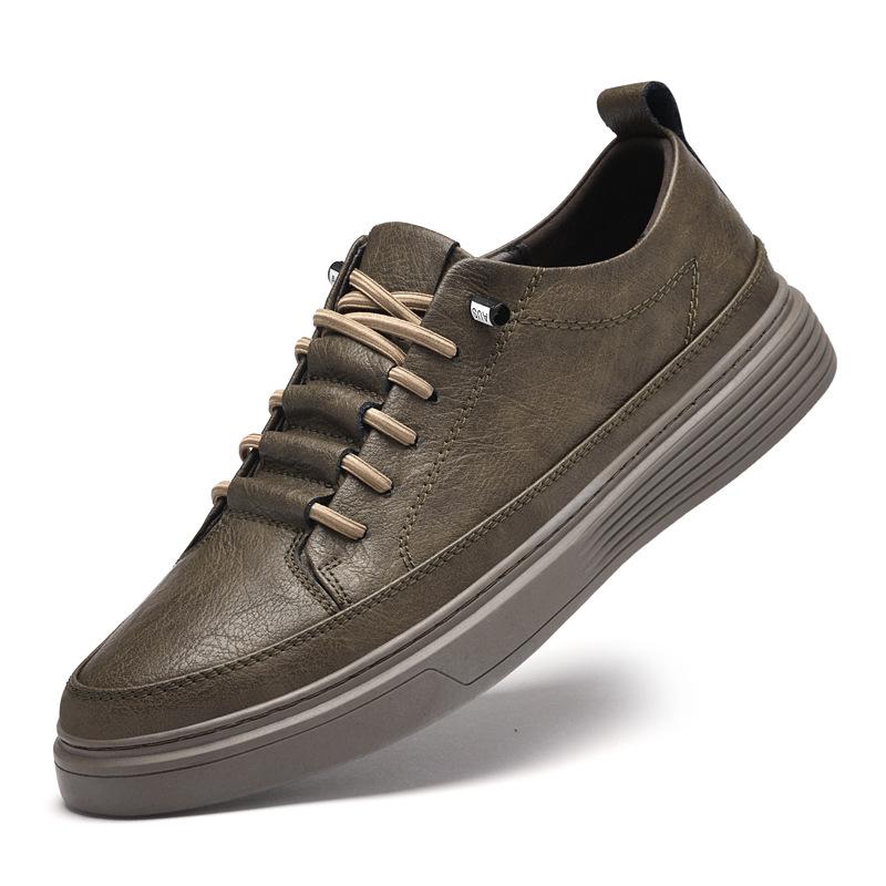 Spring and Autumn Men s Casual Board Shoes Fashion Two-layer Cowhide Comfortable and Breathable Youth Daily Versatile Work Men s Shoes 38 чорний
Spring and Autumn Men s Casual Board Shoes Fashion Two-layer Cowhide Comfortable and Breathable Youth Daily Versatile Work Men s Shoes 38 чорний