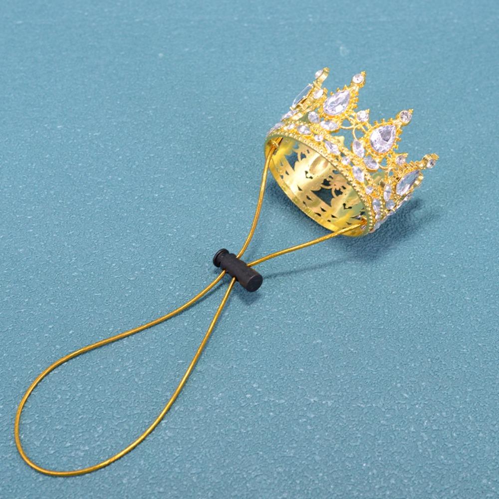 New Alloy Rhinestone Pet Crown Adjustable Cord Electroplated Sparkling Tiara Gold/Silver Pet Hats Costume
New Alloy Rhinestone Pet Crown Adjustable Cord Electroplated Sparkling Tiara Gold/Silver Pet Hats Costume