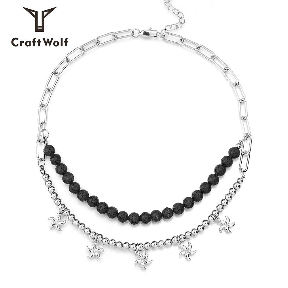Double Layer Hip Hop Titanium Steel Necklace for Men & Couples in Black, White, Grey, and Turquoise.
Double Layer Hip Hop Titanium Steel Necklace for Men & Couples in Black, White, Grey, and Turquoise.