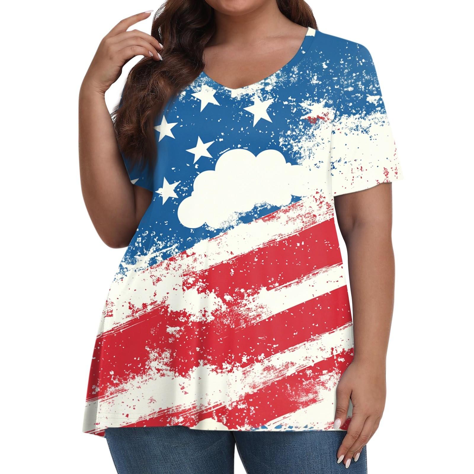 Women s Fashion Casual V-Neck Pullover Short Sleeve Large Size Printed T-Shirt Top XL
Women s Fashion Casual V-Neck Pullover Short Sleeve Large Size Printed T-Shirt Top XL