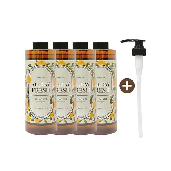 LE QUILLAIA All Day Fresh Body Cleanser 750ml x 4
LE QUILLAIA All Day Fresh Body Cleanser 750ml x 4