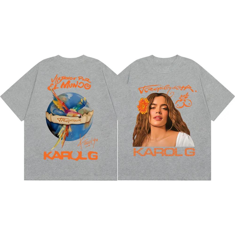 Karol G Tropicoqueta Tour 2026 Double Sided Graphic T-shirt Fashion Hip Hop Short Sleeve T-shirts Men Women Casual Loose T Shirt XXXL синій
Karol G Tropicoqueta Tour 2026 Double Sided Graphic T-shirt Fashion Hip Hop Short Sleeve T-shirts Men Women Casual Loose T Shirt XXXL синій