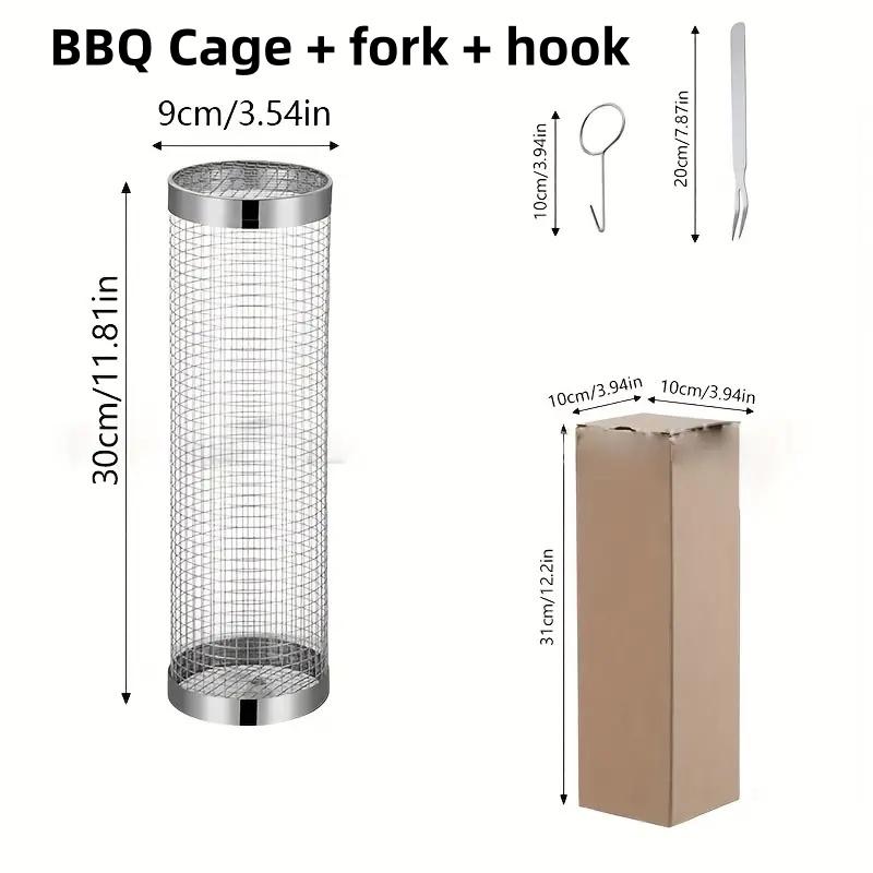 3Pcs Grill Cage + Grill Fork + Hook Stainless Steel BBQ Grill Set Portable Outdoor Barbecue Basket Cooking Rack Grill Accessory
3Pcs Grill Cage + Grill Fork + Hook Stainless Steel BBQ Grill Set Portable Outdoor Barbecue Basket Cooking Rack Grill Accessory