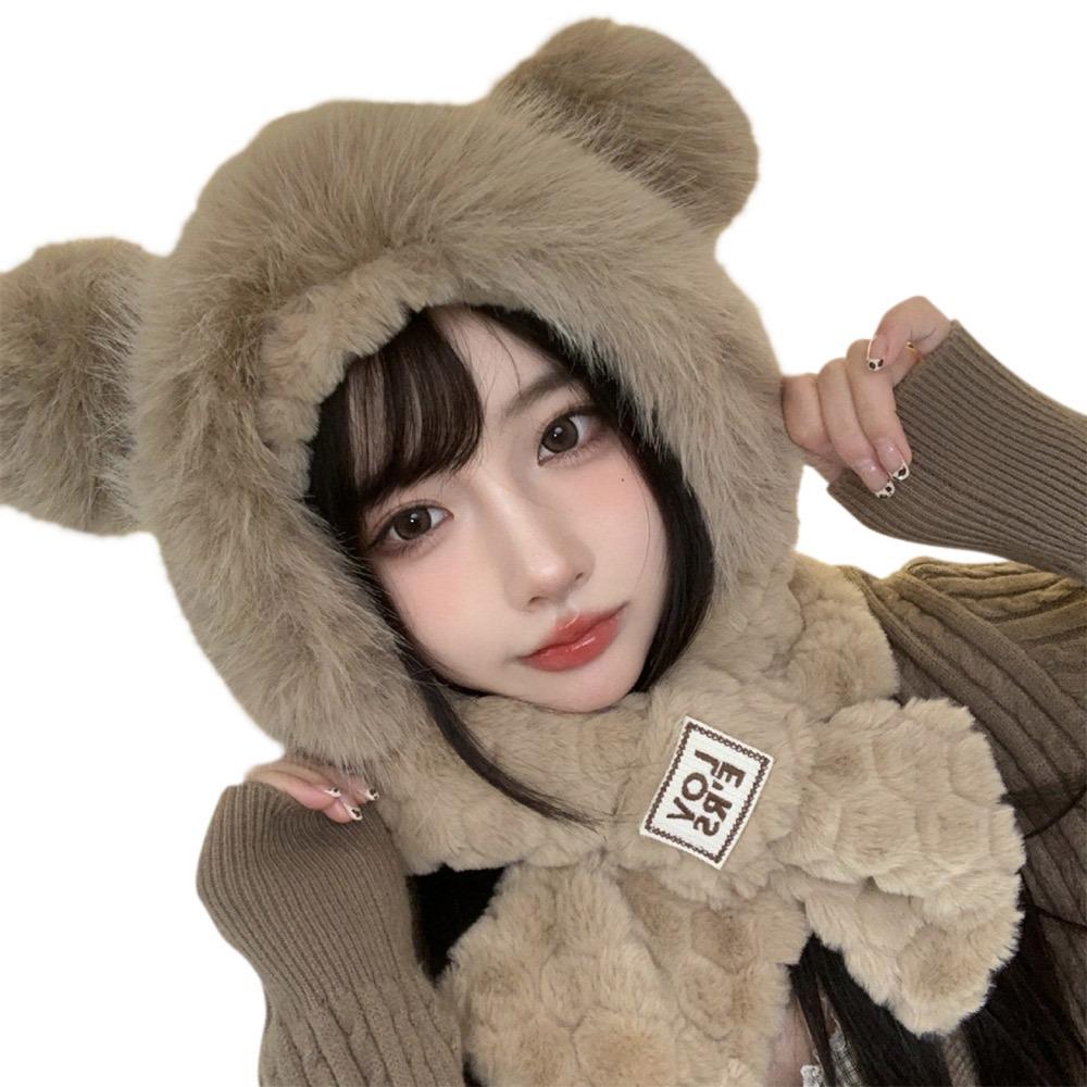 Windproof Beanie Hat Scarf Plush Ear Protection Hat Fashion Neck Warmer for Women хакі
Windproof Beanie Hat Scarf Plush Ear Protection Hat Fashion Neck Warmer for Women хакі