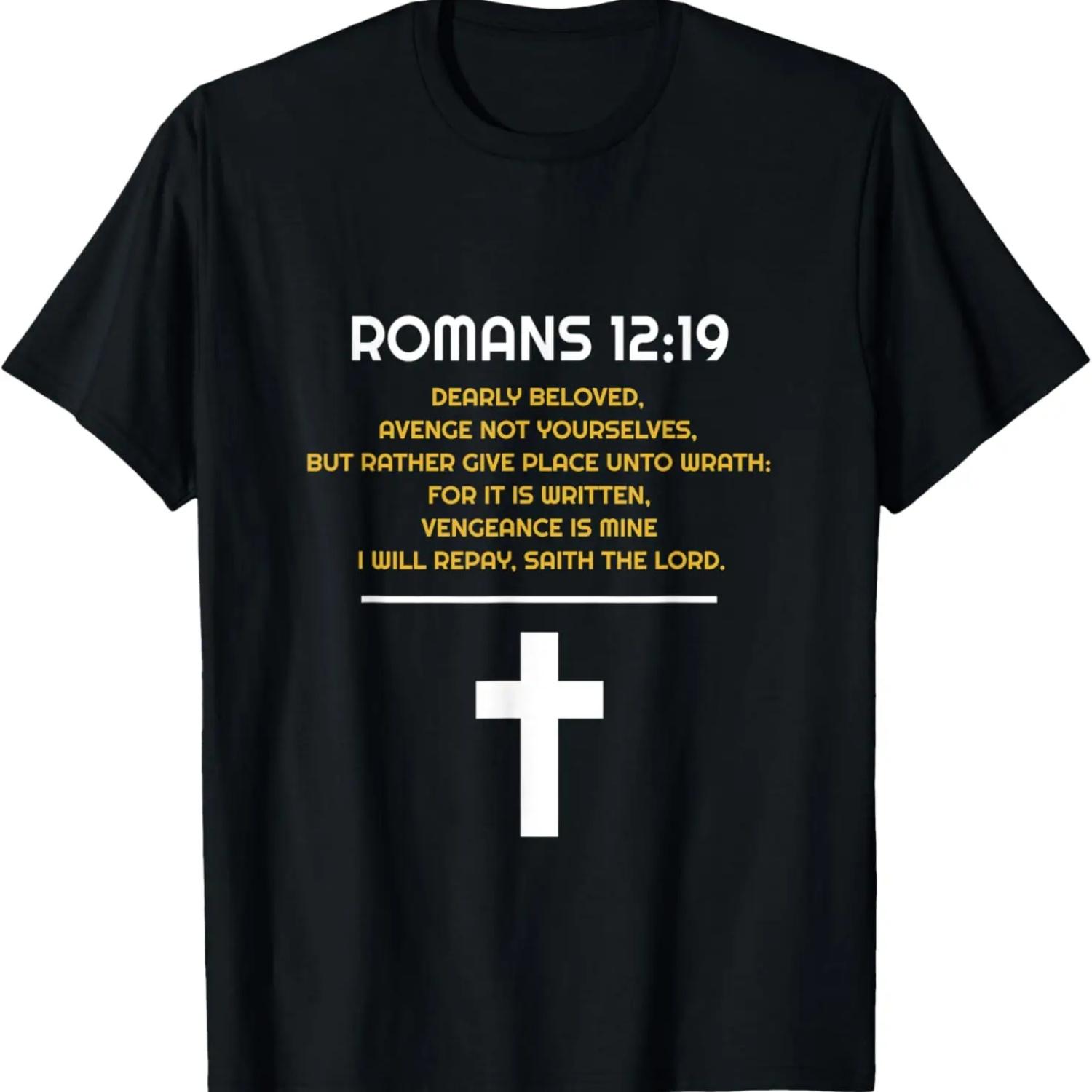 Romans 12_19 Bible Study Verse Retaliation Revenge Men Women T-Shirt XXXXXL чорний
Romans 12_19 Bible Study Verse Retaliation Revenge Men Women T-Shirt XXXXXL чорний