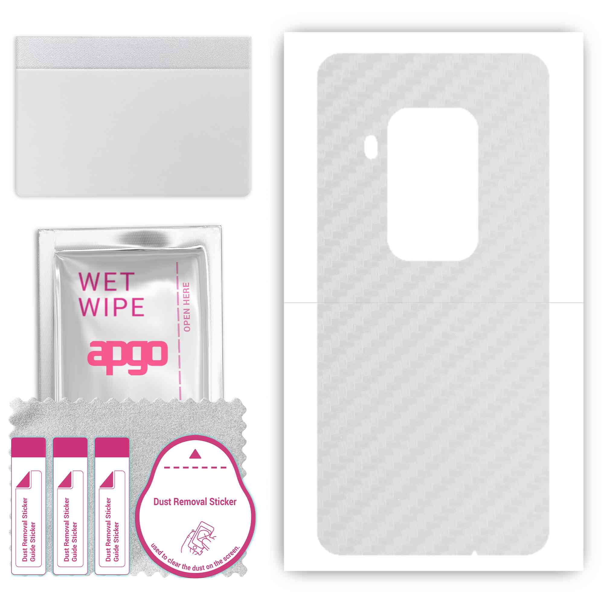 apgo Protective Skin Sticker for the back compatible with Motorola One Zoom, Wrap Film, Foil, Vinyl - Pattern Transparent Carbon
apgo Protective Skin Sticker for the back compatible with Motorola One Zoom, Wrap Film, Foil, Vinyl - Pattern Transparent Carbon