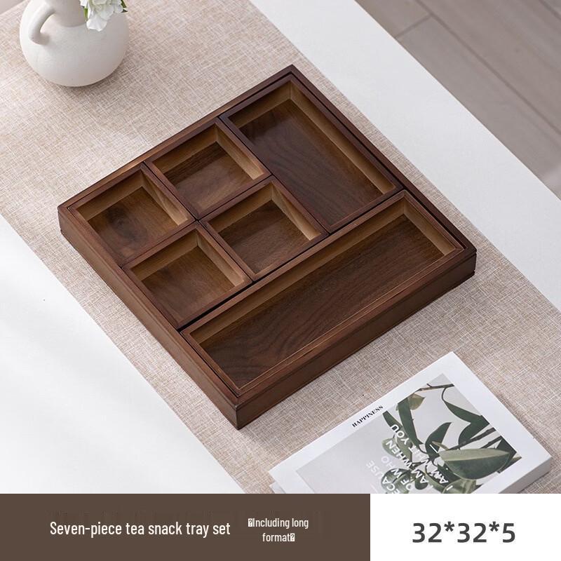 OLOEY Multi-Compartment Tea Snack Storage Box 32x32x5 cm
OLOEY Multi-Compartment Tea Snack Storage Box 32x32x5 cm