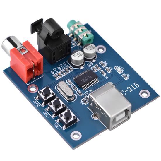 PCM2704 USB ЦАП до S/PDIF HiFi звукова карта Декодер Плата 3,5 мм Аналоговий вихід F/PC
PCM2704 USB ЦАП до S/PDIF HiFi звукова карта Декодер Плата 3,5 мм Аналоговий вихід F/PC
