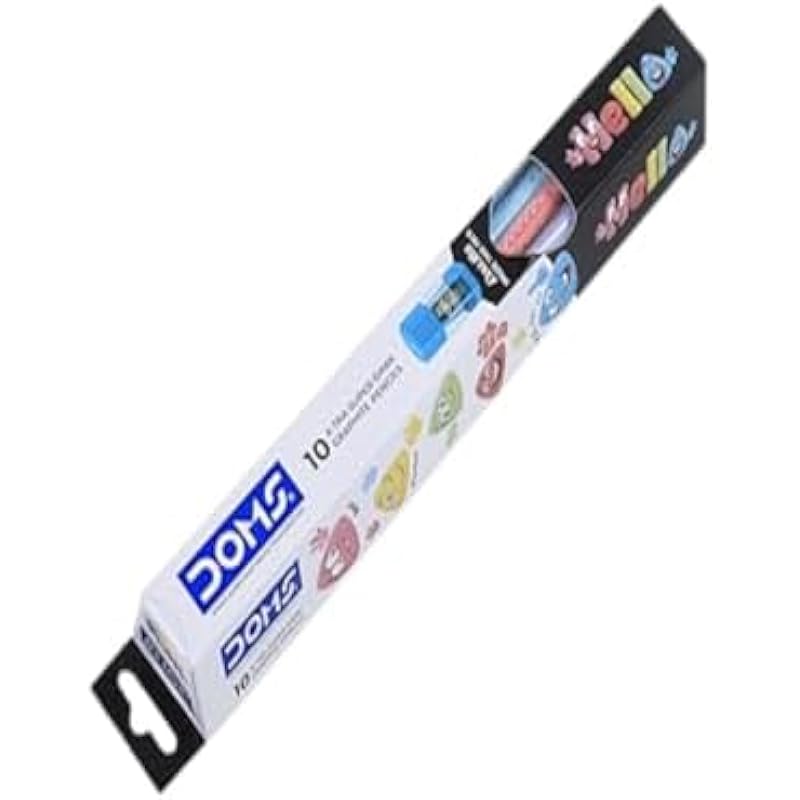 Doms Hello X-Tra Dark Pencil (Pastel Shades) With Free Erasner (Erase + Sharp), Black 110
Doms Hello X-Tra Dark Pencil (Pastel Shades) With Free Erasner (Erase + Sharp), Black 110