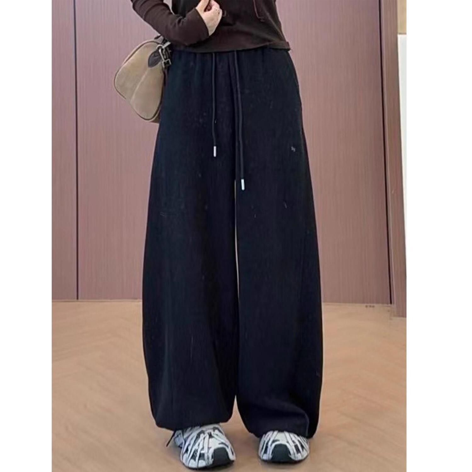 Women s High-Waisted Cashmere Wool Plush Wide-Leg Winter Pants L (Recommended 115-130 Jin)
Women s High-Waisted Cashmere Wool Plush Wide-Leg Winter Pants L (Recommended 115-130 Jin)